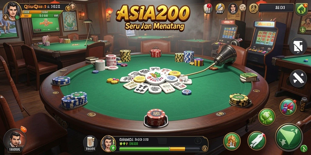 Screenshot permainan QiuQiu ASIA200 yang menarik.