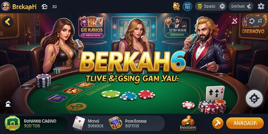 Tampilan gameplay Live Casino yang mengesankan di BERKAH6.