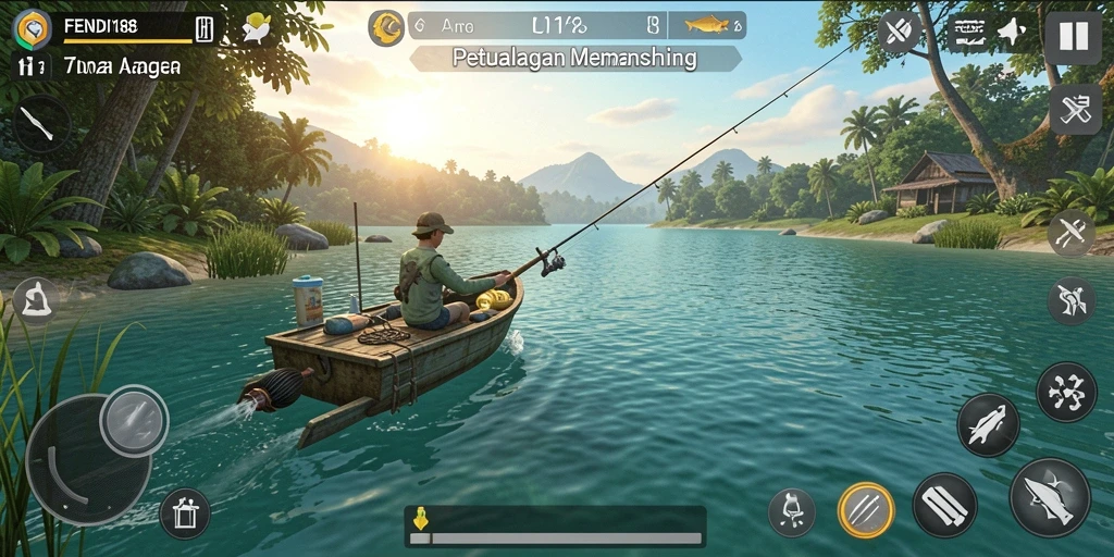 Menampilkan gameplay memancing yang seru dan menantang di FENDI188.