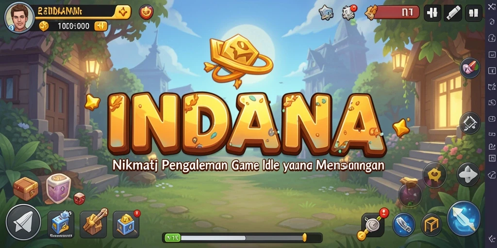 Tampilan gameplay INDAAA yang menarik dan penuh warna.