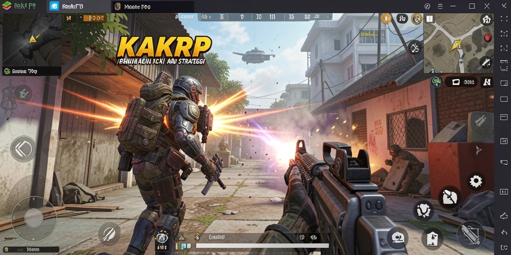 Screenshot gameplay KAKRP menampilkan aksi seru dan taktik strategis.