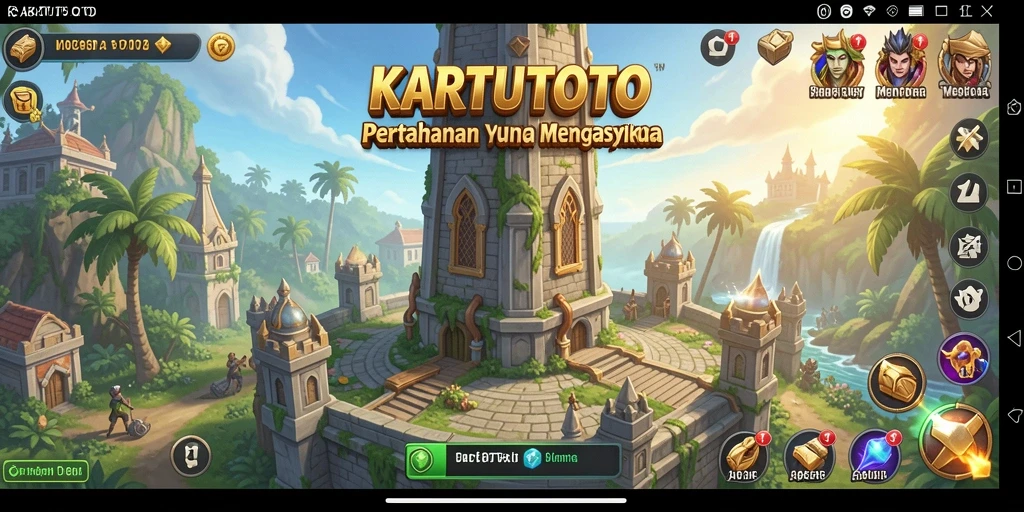 Gameplay seru Tower Defense KARTUTOTO dengan strategi yang menarik.