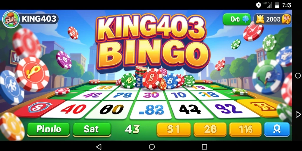 Tampilan permainan Bingo yang menarik dan penuh aksi di KING403.