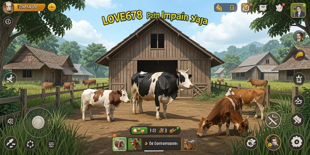 Tampilan gameplay LOVE678 yang memukau dan penuh warna.