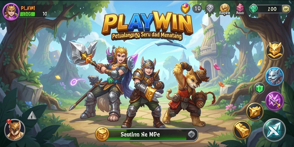 Screeenshot utama menunjukkan gameplay RPG yang menegangkan dan grafis memukau.