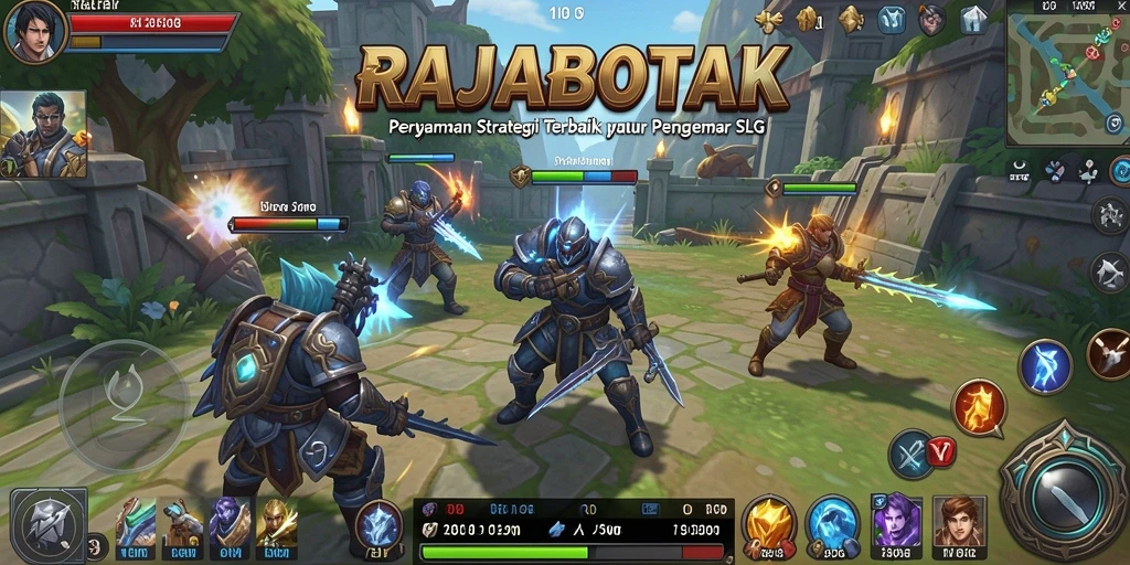 Tampilan gameplay menegangkan dalam RAJABOTAK dengan aksi pertempuran strategis.