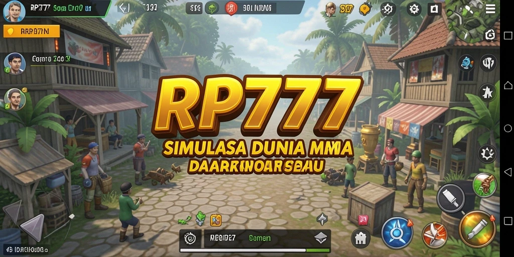 Tangkapan layar utama RP777 menunjukkan gameplay yang dinamis dan interaktif.