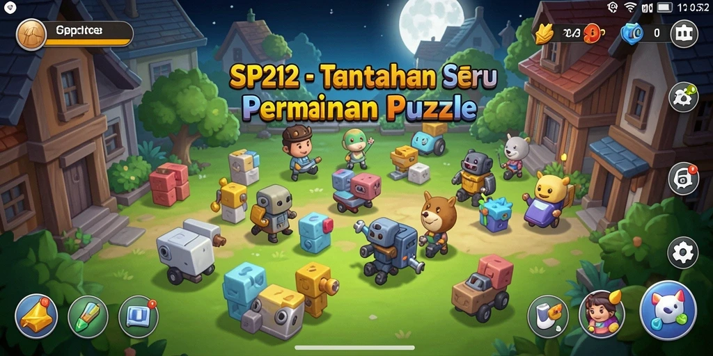 Screenshot SP212 menampilkan gameplay Puzzle yang menantang dan menarik.