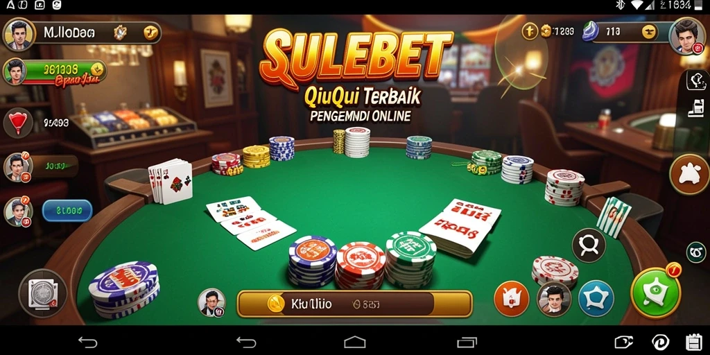 Tangkapan layar utama SULEBET yang menunjukkan gameplay QiuQiu yang seru.