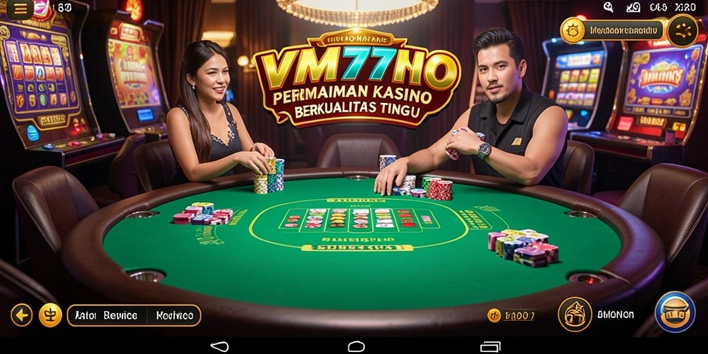 Screenshot gameplay VM777 menampilkan pengalaman Kasino yang seru.
