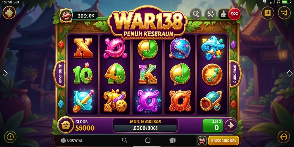 Tampilan menarik dari gameplay Slot di WAR138